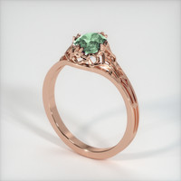 0.98 Ct. Sapphire Ring, 18K Rose Gold 2