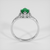 0.84 Ct. Emerald Ring, Silver 3