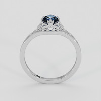 0.80 Ct. Blue Spinel Ring, Silver 3