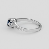 0.80 Ct. Blue Spinel Ring, Silver 4