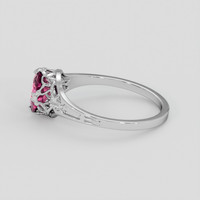 1.45 Ct. Pink Spinel Ring, Silver 4