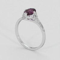 1.28 Ct. Purplish Pink Spinel Ring, Silver 2