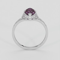 1.28 Ct. Purplish Pink Spinel Ring, Silver 3