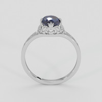 1.28 Ct. Grey Sapphire Ring, Silver 3