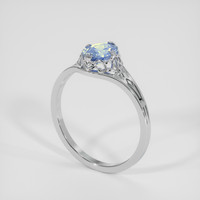 1.16 Ct. Bi Color / Parti Sapphire Ring, Silver 2