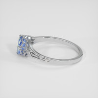 1.16 Ct. Bi Color / Parti Sapphire Ring, Silver 4