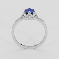 0.68 Ct. Blue Sapphire Ring, Silver 3