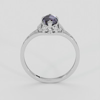 1.15 Ct. Bluish Grey Sapphire Ring, Silver 3