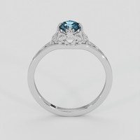 0.55 Ct. Greyish Blue Sapphire Ring, Silver 3