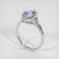 2.34 Ct. Purple Sapphire Ring, 10K White Gold 2