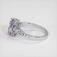 2.34 Ct. Purple Sapphire Ring, 10K White Gold 4