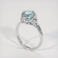 3.16 Ct. Bi Color Sapphire Ring, 10K White Gold 2