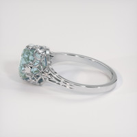 3.16 Ct. Bi Color Sapphire Ring, 10K White Gold 4