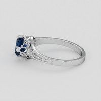 1.30 Ct. Blue Sapphire Ring, 10K White Gold 4