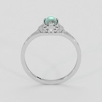 0.84 Ct. Bluish Green Sapphire Ring, 10K White Gold 3