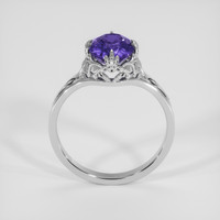 2.03 Ct. Bluish Purple Sapphire Ring, 10K White Gold 3