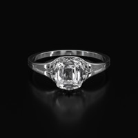 2.24 Ct. White Sapphire Ring, 10K White Gold 1