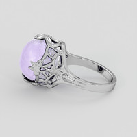 22.91 Ct. Violet Sapphire Ring, 10K White Gold 4