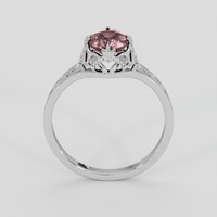 1.38 Ct. Pinkish Brown Sapphire Ring, 10K White Gold 3