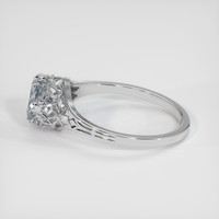 1.29 Ct. Bluish Grey Sapphire Ring, 10K White Gold 4