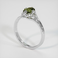 1.37 Ct. Gemstone Ring, 14K White Gold 2