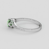 0.85 Ct. Alexandrite Ring, 14K White Gold 4