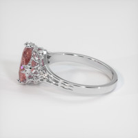 1.84 Ct. Pink Sapphire Ring, 14K White Gold 4