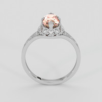 1.66 Ct. Padparadscha Sapphire Ring, 14K White Gold 3