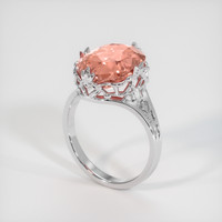 8.08 Ct. Sapphire Ring, 14K White Gold 2