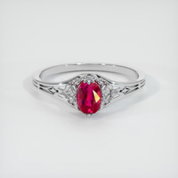 Ruby Ring 0.62 Ct., 14K White Gold Preview
