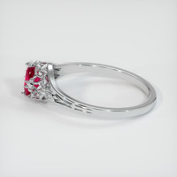 Ruby Ring 0.62 Ct., 14K White Gold Preview
