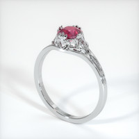 1.41 Ct. Ruby Ring, 14K White Gold 2