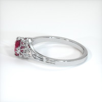 1.41 Ct. Ruby Ring, 14K White Gold 4