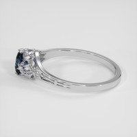 0.64 Ct. Bi Color Sapphire Ring, 14K White Gold 4