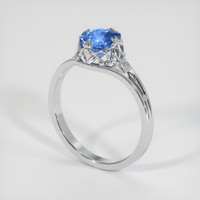 1.57 Ct. Color Change Sapphire Ring, 14K White Gold 2
