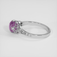 2.14 Ct. Purple Sapphire Ring, 14K White Gold 4