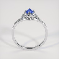 0.43 Ct. Blue Sapphire Ring, 14K White Gold 3