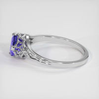 1.45 Ct. Violet Sapphire Ring, 14K White Gold 4