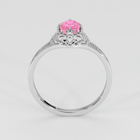 0.91 Ct. Padparadscha Sapphire Ring, 14K White Gold 3