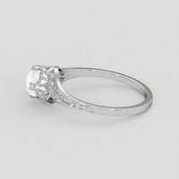0.99 Ct. White Sapphire Ring, 14K White Gold 4