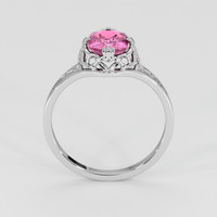 1.33 Ct. Pink Sapphire Ring, 14K White Gold 3