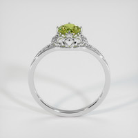 0.66 Ct. Green Sapphire Ring, 14K White Gold 3