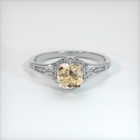 1.08 Ct. Sapphire Ring, 14K White Gold 1