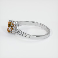 1.71 Ct. Orangish Brown Sapphire Ring, 14K White Gold 4