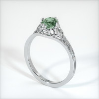 0.98 Ct. Sapphire Ring, 14K White Gold 2