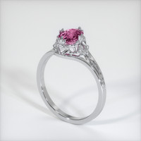 1.02 Ct. Sapphire Ring, 14K White Gold 3