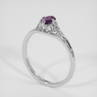 0.70 Ct. Bi Color / Parti Sapphire Ring, 18K White Gold 2
