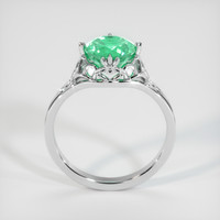 1.50 Ct. Emerald Ring, 18K White Gold 3