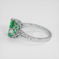 2.67 Ct. Emerald Ring, 18K White Gold 4