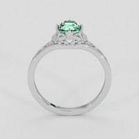 0.54 Ct. Emerald Ring, 18K White Gold 3